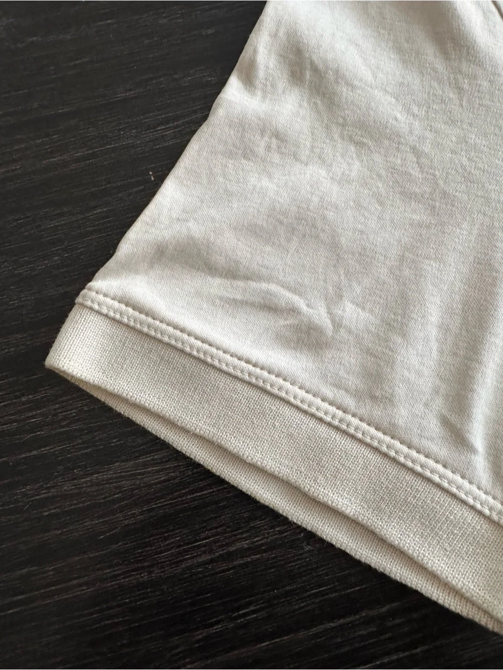 Banana Republic Men's Cream Polo Shirt with Contrast Collar